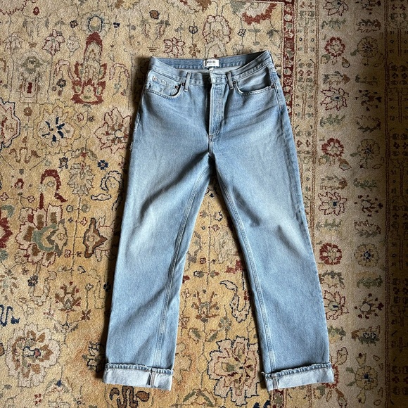 AGOLDE Lana Mid Rise Straight Jeans - Picture 5 of 11
